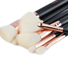 将图片加载到图库查看器,MSQ 15pcs Soft Makeup Brush Powder Foundation Eye Shadow