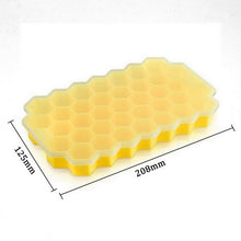 将图片加载到图库查看器,Cavity Ice Cube Tray Honeycomb Ice Cube Mold Food Grade Flexible Silicone Ice Molds for Whiskey Cocktail