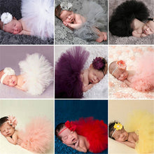 将图片加载到图库查看器,Newborn Photography Props Baby Photo Props Tulle Tutu Skirt Bowknot Photography for 0-6 Months Baby Girl Newborn Fotografia