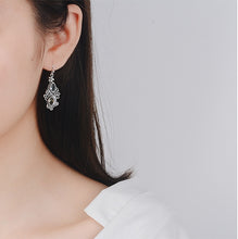 将图片加载到图库查看器,925 Sterling Silver Gemstone Drop Earring Amethyst garnet Sapphire Crystal for Women Fine Jewelry Bizuteria earrings for women