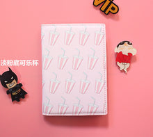 将图片加载到图库查看器,The Japanese Fresh style Passport Holder,PU Leather Travel Passport Cover Credit Card ID Card Holder Size:10*14CM