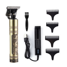 将图片加载到图库查看器,USB Rechargeable T9 Baldheaded Hair Clipper Electric hair trimmer Cordless Shaver Trimmer 0mm Men Barber Hair Cutting Machine