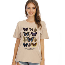 将图片加载到图库查看器,Butterfly Aesthetic T Shirt Butterflies In My Stomach Graphic Tee Harajuku Hipster Cute Flower Butterfly Women's Casual T-shirt