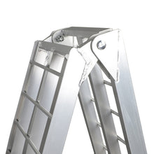 将图片加载到图库查看器,7.5ft Heavy Duty Three-section Aluminum Arched ATV UTV Ramp Silver