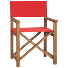 将图片加载到图库查看器,Solid Teak Wood Director's Chair Folding Garden Camp Seat Multi Colors