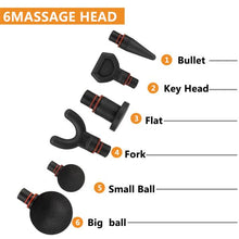 将图片加载到图库查看器,Massage Gun Set Of 6 Handbag Black