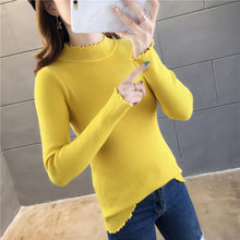 将图片加载到图库查看器,Slim turtleneck long sleeve sweater