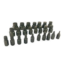 将图片加载到图库查看器,25pc Multi Spline Screw Extractor Hex Head Bit Socket Wrench Bolt Remover Set