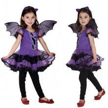 将图片加载到图库查看器,Halloween 2019 Fashion Toddler Kids Baby Girl Halloween Clothes Costume Dress+Hair Hoop+Bat Wing Outfit sep26
