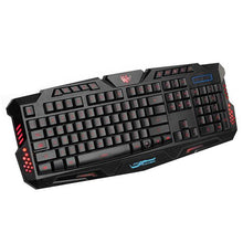 将图片加载到图库查看器,A877 114-Key LED Backlit Wired USB Gaming Keyboard Black