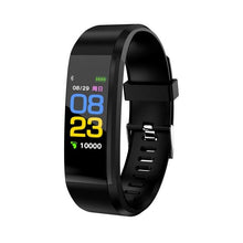 将图片加载到图库查看器,115 Plus Bluetooth Smart Watch Heart Rate Monitor Smart Watch Fitness Tracker Bracelet Waterproof Smart Wristband