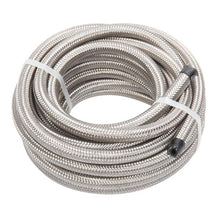 将图片加载到图库查看器,4AN 20-Foot Universal Stainless Steel Braided Fuel Hose Silver