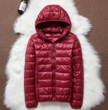 将图片加载到图库查看器,Spring Plus Size 4XL Women Down Jacket Winter Ultra Light 90% White Duck Down Coat Short Hooded Puffer Jacket Female Warm Parka