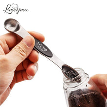 将图片加载到图库查看器,LMETJMA 7pcs/set Magnetic Measuring Spoons Set with Leveler Stainless Steel Double-Sided Measuring Spoons Set for Cooking Baking