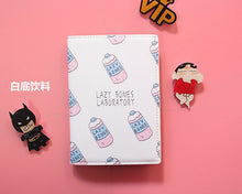 将图片加载到图库查看器,The Japanese Fresh style Passport Holder,PU Leather Travel Passport Cover Credit Card ID Card Holder Size:10*14CM