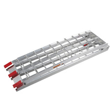 将图片加载到图库查看器,7.5ft Heavy Duty Three-section Aluminum Arched ATV UTV Ramp Silver