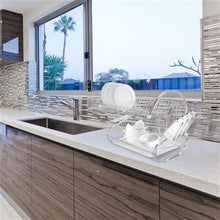 将图片加载到图库查看器,415 Multifunctional S-shaped Dual Layers Bowls & Dishes & Chopsticks & Spoons Collection Shelf Dish Drai