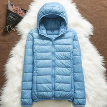 将图片加载到图库查看器,Spring Plus Size 4XL Women Down Jacket Winter Ultra Light 90% White Duck Down Coat Short Hooded Puffer Jacket Female Warm Parka