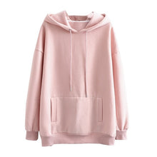 将图片加载到图库查看器,Tangada women fleece hoodie sweatshirts winter japanese fashion 2020 oversize ladies pullovers warm pocket hooded jacket SD60