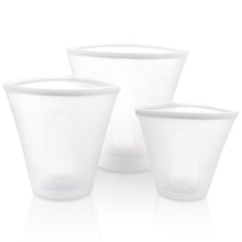 将图片加载到图库查看器,Silicone Food Storage Containers Set Fresh Bowl Cup Bag Reusable Stand Up Zips Shut Bag Fruit Vegetable Cup With Seal Organizer