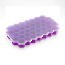 将图片加载到图库查看器,Cavity Ice Cube Tray Honeycomb Ice Cube Mold Food Grade Flexible Silicone Ice Molds for Whiskey Cocktail