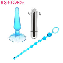 将图片加载到图库查看器,Vaginal G-spot Dildo Vibrator Jelly Anal Plug Sex Toys Butt Plug Anal Beads Vibrator Poweful Suction cup Anal sex Toys