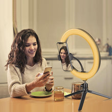 将图片加载到图库查看器,10 " Ring Light Camera Tripod Mini Camera Holder Slip Clip Set