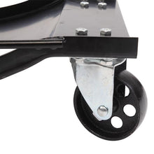 将图片加载到图库查看器,2-Piece 3.5" Auto Car Wheels Dolly Set Black