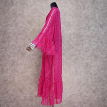 将图片加载到图库查看器,2020 Bikini Cover-ups Bohemian Dot Printed Flare Sleeve Ruffed Summer Beach Dress Chiffon Tunic Women Swimsuit Cover Up Q914