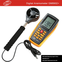 将图片加载到图库查看器,GM8903 wind speed meter long proble hot wire anemometer with 350 groups data logging and PC software