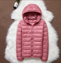 将图片加载到图库查看器,Spring Plus Size 4XL Women Down Jacket Winter Ultra Light 90% White Duck Down Coat Short Hooded Puffer Jacket Female Warm Parka