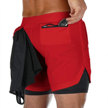 将图片加载到图库查看器,2020 Summer Running Shorts Men 2 in 1 Sports Jogging Fitness Shorts Training Quick Dry Mens Gym Men Shorts Sport gym Short Pants