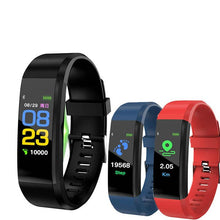 将图片加载到图库查看器,115 Plus Bluetooth Smart Watch Heart Rate Monitor Smart Watch Fitness Tracker Bracelet Waterproof Smart Wristband
