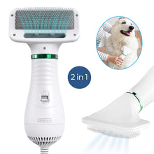 将图片加载到图库查看器,2-In-1 Portable Dog Dryer Dog Hair Dryer And Comb Brush Pet Grooming Cat Hair Comb Dog Fur Blower Low Noise