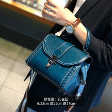 将图片加载到图库查看器,Genuine Cow Leather Women's Bags Shoulder Bag Fashion Casual Lady Bag 2021 New Portable Messenger Purses Crossbody Luxury Brand