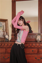 将图片加载到图库查看器,CHEERART Designer Off Shoulder Mesh Top Long Sleeve Top See Through T Shirt Women Tee Shirt Summer Fashion Tops