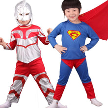 将图片加载到图库查看器,Halloween cosplay costume Set Spider mask Suit Party Costume Kids Long Sleeve spider Red man Performance Apparel Children's baby