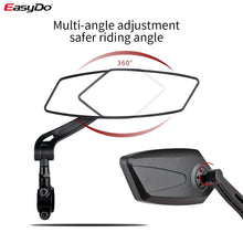 将图片加载到图库查看器,test EasyDo Bicycle Rear View Mirror Bike Cycling Wide Range Back Sight Reflector Adjustable Left Right Mirrors