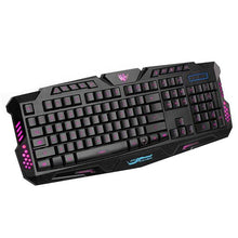 将图片加载到图库查看器,A877 114-Key LED Backlit Wired USB Gaming Keyboard Black