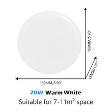 将图片加载到图库查看器,Sarah Modern Ultra Thin LED Ceiling Lights LED Panel Lighting Fixture Surface Mount for Home Living Room Bathroom 15-50W SMD 2835 220V