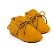 将图片加载到图库查看器,Newborn Baby Boy Girl Moccasins Shoes Fringe Soft Soled Non-slip Footwear Crib Shoes PU Suede Leather First Walker Shoes