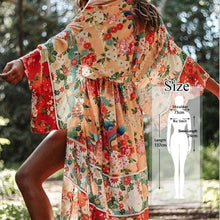 将图片加载到图库查看器,2020 Bikini Cover-ups Bohemian Dot Printed Flare Sleeve Ruffed Summer Beach Dress Chiffon Tunic Women Swimsuit Cover Up Q914
