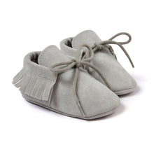 将图片加载到图库查看器,Newborn Baby Boy Girl Moccasins Shoes Fringe Soft Soled Non-slip Footwear Crib Shoes PU Suede Leather First Walker Shoes