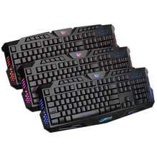将图片加载到图库查看器,A877 114-Key LED Backlit Wired USB Gaming Keyboard Black