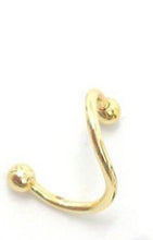 将图片加载到图库查看器,Manufacturers selling Europe Stainless Steel Nose nail S nose shaped titanium earrings nail color lip nail body piercing