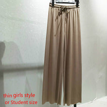 将图片加载到图库查看器,Soft Comfort Women Pants 2020 New High Waist Casual Summer Slacks Pants Women Ice Silk Ankle-Length Long Trousers Female Slacks
