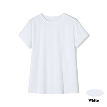 将图片加载到图库查看器,High Quality 11 Color S-3XL Plain T Shirt Women Cotton Elastic Basic T-shirts Female Casual Tops Short Sleeve T-shirt Women 002