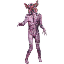 将图片加载到图库查看器,Halloween Women Men Scary Demogorgon Biochemical Zombie Cosplay Costume Mask Headgear Set Carnival Digusting Men-eater Outfit