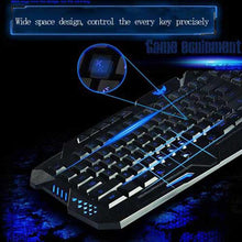 将图片加载到图库查看器,A877 114-Key LED Backlit Wired USB Gaming Keyboard Black