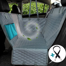 将图片加载到图库查看器,Dog Car Seat Cover View Mesh Waterproof Pet Carrier Car Rear Back Seat Mat Hammock Cushion Protector With Zipper And Pockets
